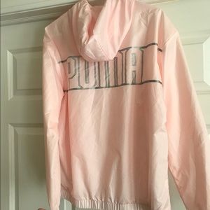 NEW Puma Windbreaker Pink Zip Up